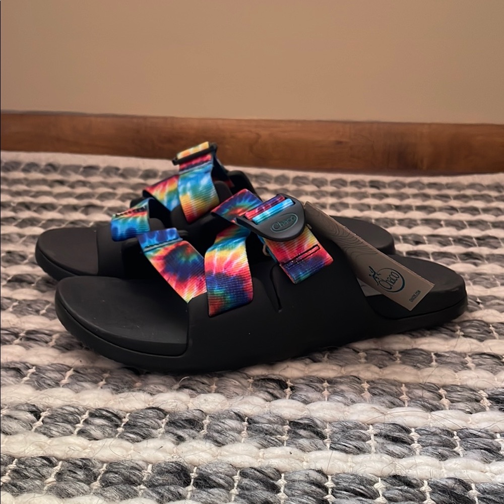 Chaco Vibrant Tie-Dye Slide Sandals
